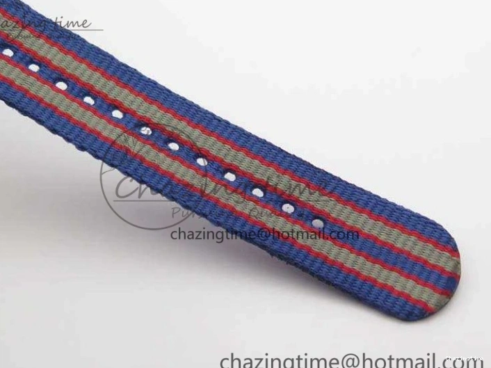 0327 Modern Seamaster 300M 007 YG URF 1:1 Best Edition White Dial Ceramic Bezel On Nylon Strap A 8115